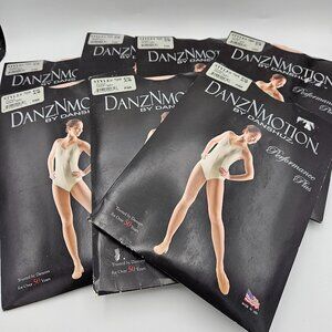 DanzNMotion by Danshuz Style #709 Size A/B Footed Stretch Tights in Pink Lot x7
